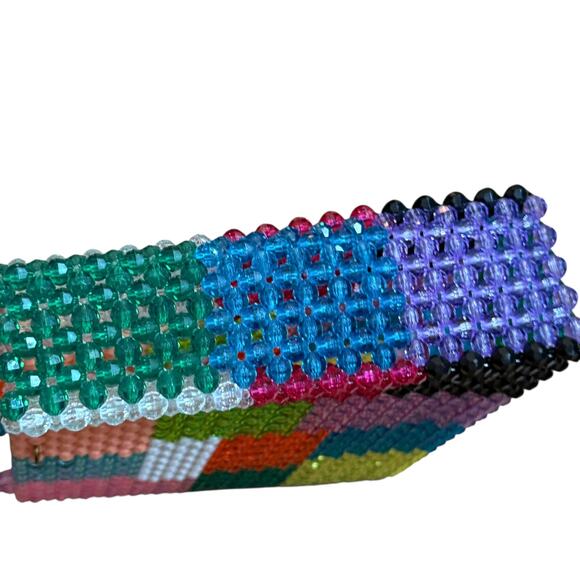 Susan Alexandra Ash Bag Handmade From Over 1500 Beads 1970 Inspired Vintage - Picture 8 of 11